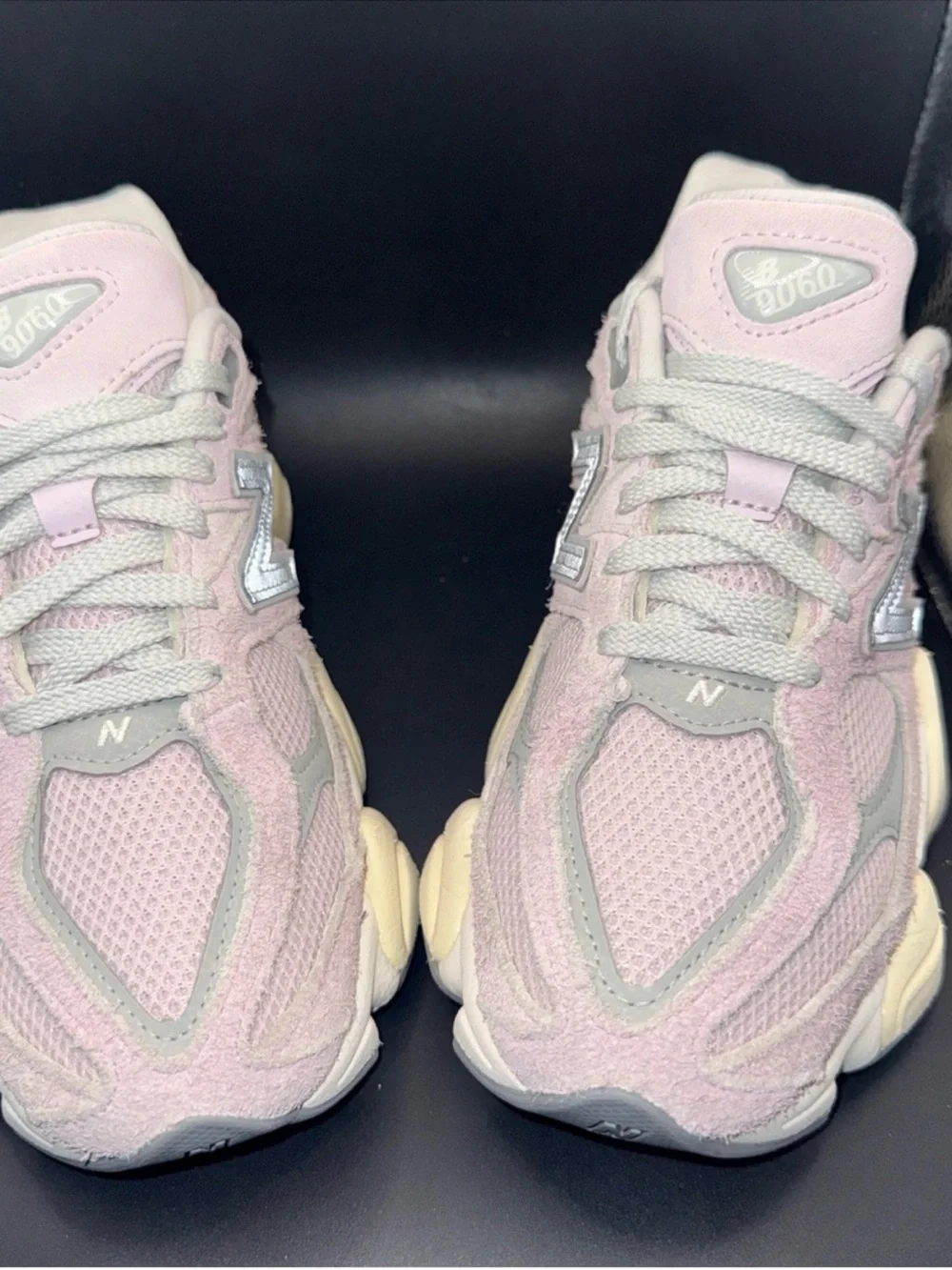 New Balance Women's Pink and Gray Lace-Up Sneakers